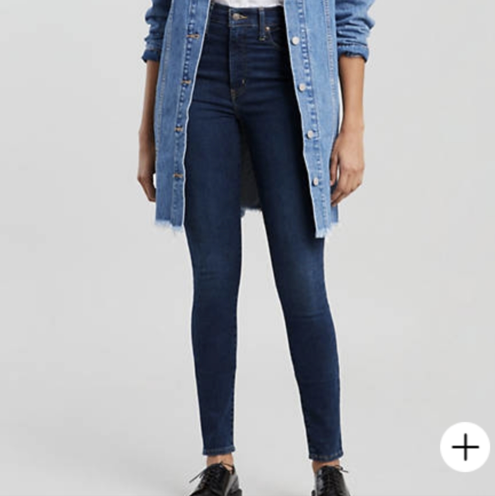 Levi's mile high super skinny jeans medium vintage wash 29